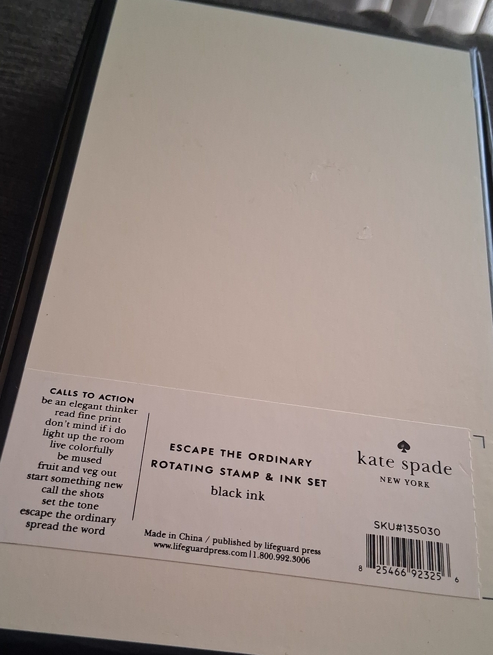 Kate Spade Rotating Stamp/Ink Set. NIB - Picture 5 of 5